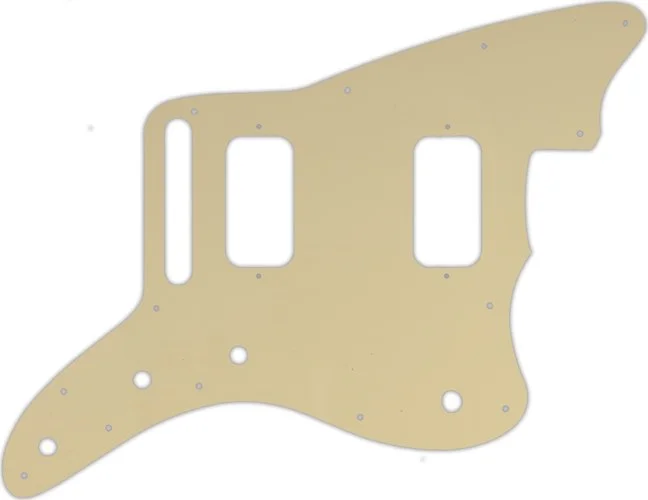 WD Custom Pickguard For Fender Jazzmaster HH #06 Cream