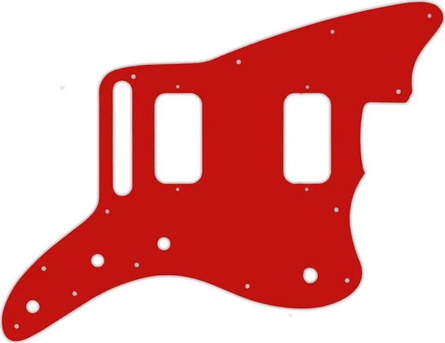 WD Custom Pickguard For Fender Jazzmaster HH #07 Red/White/Red