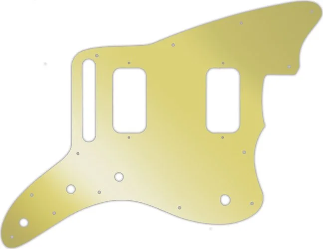 WD Custom Pickguard For Fender Jazzmaster HH #10GD Gold Mirror