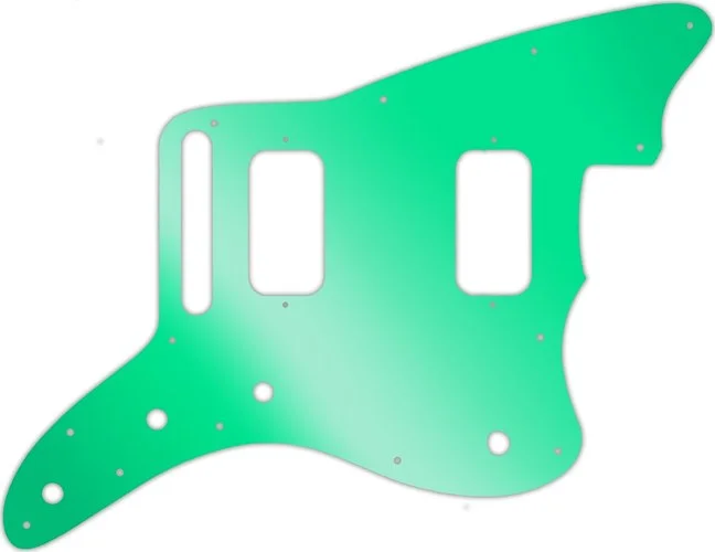 WD Custom Pickguard For Fender Jazzmaster HH #10GR Green Mirror