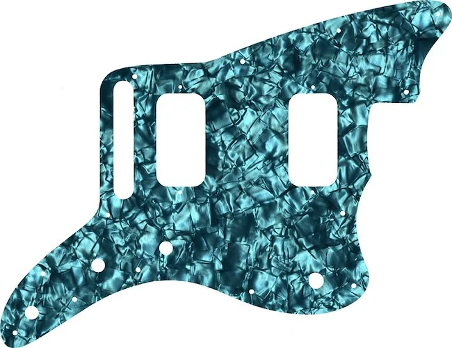 WD Custom Pickguard For Fender Jazzmaster HH #28AQ Aqua Pearl/Black/White/Black