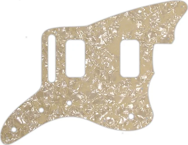 WD Custom Pickguard For Fender Jazzmaster HH #28C Cream Pearl/Cream/Black/Cream