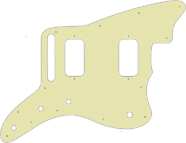 WD Custom Pickguard For Fender Jazzmaster HH #34S Mint Green Solid