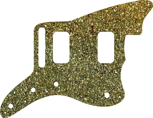 WD Custom Pickguard For Fender Jazzmaster HH #60GS Gold Sparkle
