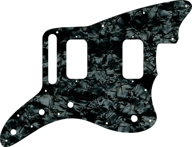 WD Custom Pickguard For Fender Jazzmaster HH #28JBK Jet Black Pearl