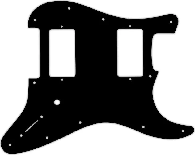 WD Custom Pickguard For Fender Jim Root Stratocaster #01 Black