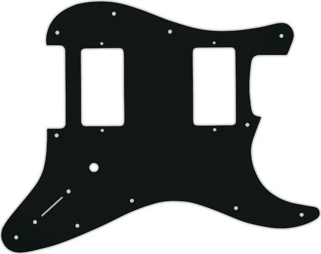 WD Custom Pickguard For Fender Jim Root Stratocaster #01A Black Acrylic