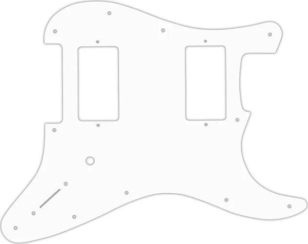 WD Custom Pickguard For Fender Jim Root Stratocaster #02 White