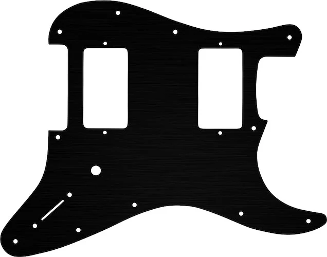 WD Custom Pickguard For Fender Jim Root Stratocaster #27 Simulated Black Anodized