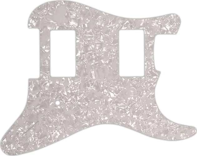 WD Custom Pickguard For Fender Jim Root Stratocaster #28 White Pearl/White/Black/White