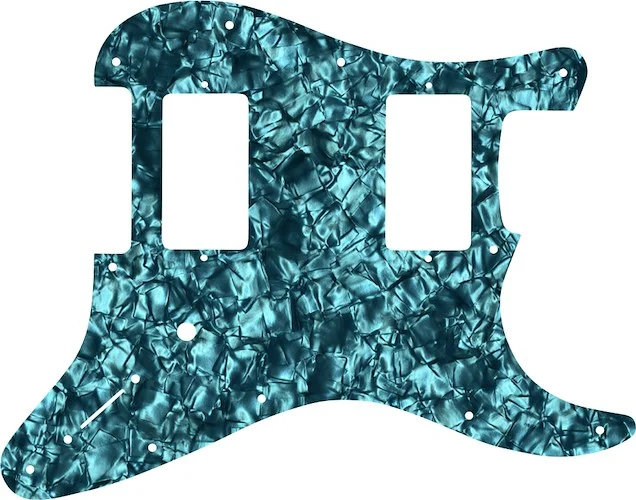 WD Custom Pickguard For Fender Jim Root Stratocaster #28AQ Aqua Pearl/Black/White/Black