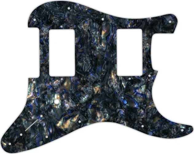 WD Custom Pickguard For Fender Jim Root Stratocaster #35 Black Abalone