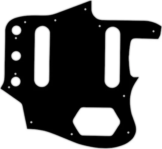 WD Custom Pickguard For Fender Johnny Marr Signature Series Jaguar #03 Black/White/Black