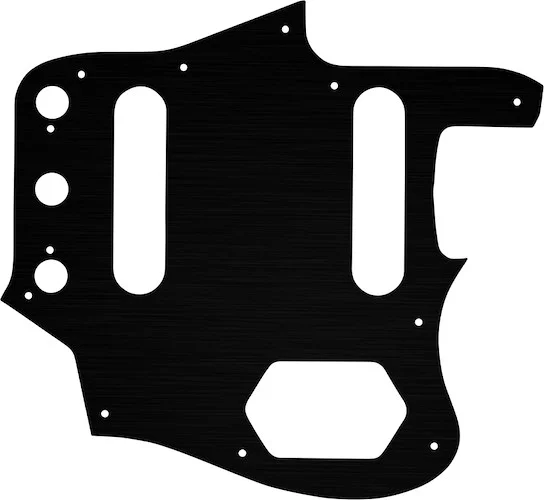 WD Custom Pickguard For Fender Johnny Marr Signature Series Jaguar #27 Simulated Black Anodized