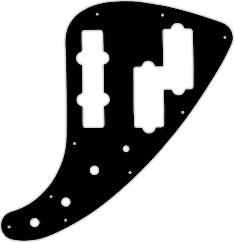 WD Custom Pickguard For Fender JP-90 Jazz Bass #01 Black