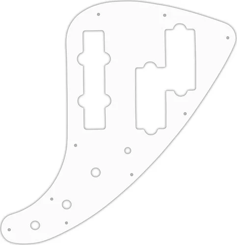 WD Custom Pickguard For Fender JP-90 Jazz Bass #04 White/Black/White