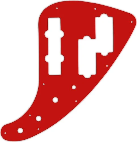 WD Custom Pickguard For Fender JP-90 Jazz Bass #07 Red/White/Red