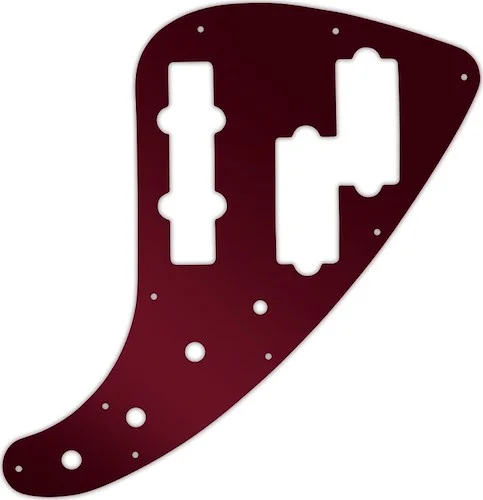 WD Custom Pickguard For Fender JP-90 Jazz Bass #10R Red Mirror