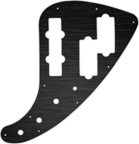 WD Custom Pickguard For Fender JP-90 Jazz Bass #27 Simulated Black Anodized