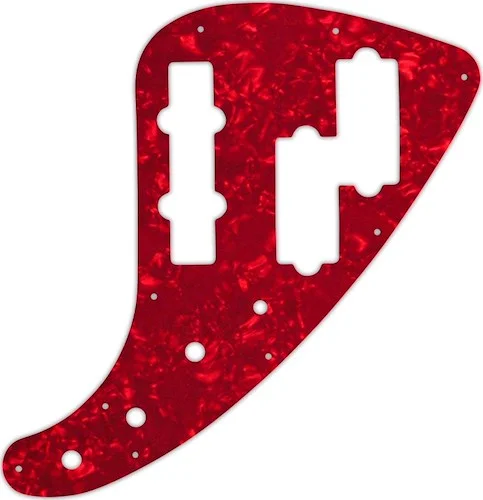 WD Custom Pickguard For Fender JP-90 Jazz Bass #28R Red Pearl/White/Black/White