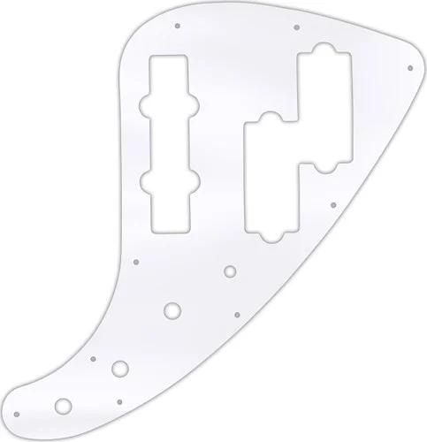 WD Custom Pickguard For Fender JP-90 Jazz Bass #45 Clear Acrylic