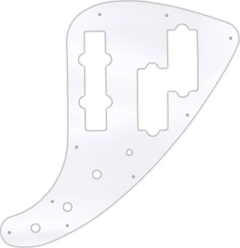 WD Custom Pickguard For Fender JP-90 Jazz Bass #45T Clear Acrylic Thin