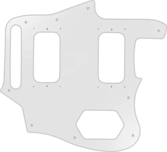 WD Custom Pickguard For Fender Kurt Cobain Signature Series Jaguar #22 Translucent Milk White