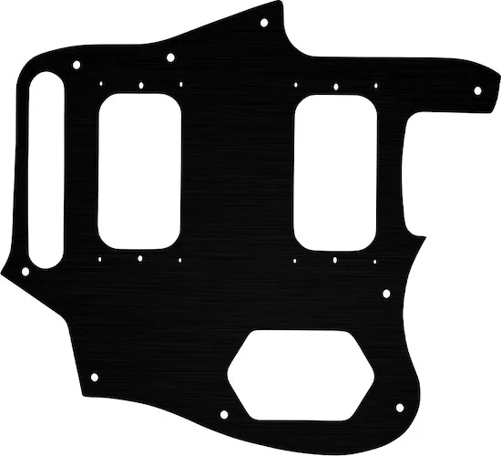 WD Custom Pickguard For Fender Kurt Cobain Signature Series Jaguar #27 Simulated Black Anodized