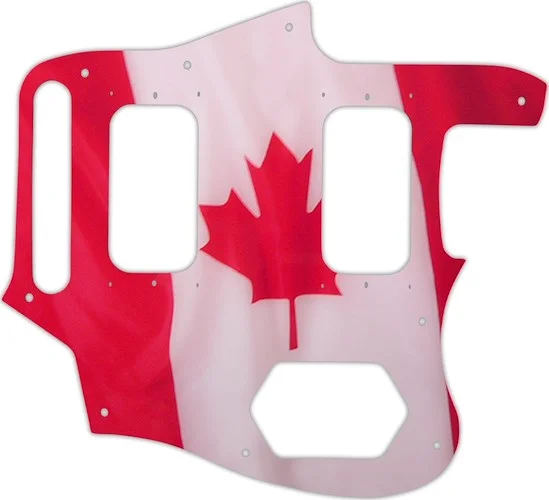 WD Custom Pickguard For Fender Kurt Cobain Signature Series Jaguar #G11 Canadian Flag Graphic