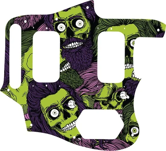 WD Custom Pickguard For Fender Kurt Cobain Signature Series Jaguar #GHA02 Zombeard Graphic