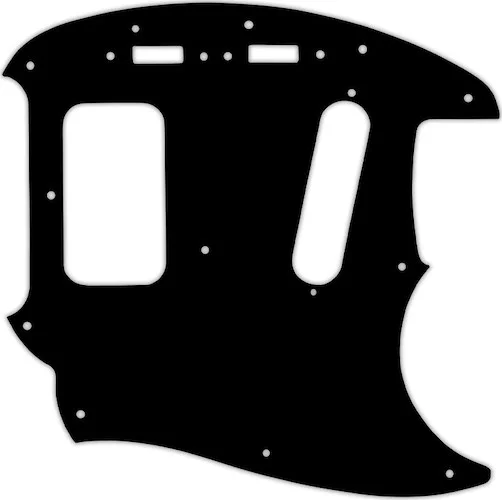 WD Custom Pickguard For Fender Kurt Cobain Mustang #03R Black/Red/Black