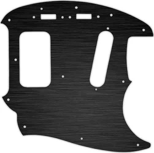 WD Custom Pickguard For Fender Kurt Cobain Mustang #27T Simulated Black Anodized Thin