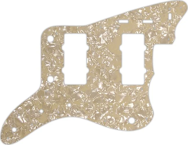 WD Custom Pickguard For Fender Made In Japan 1966-1968 Reissue Jazzmaster #28C Cream Pearl/Cream/Bla