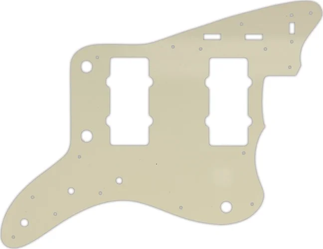 WD Custom Pickguard For Fender Made In Japan 1966-1968 Reissue Jazzmaster #55 Parchment 3 Ply