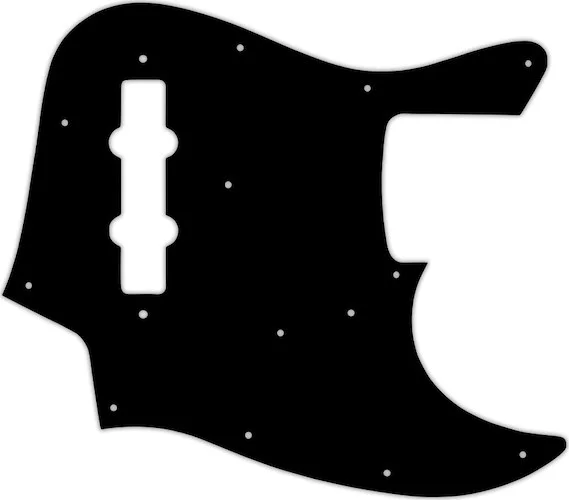 WD Custom Pickguard For Fender Made In Japan Jazz Bass #01T Black Thin