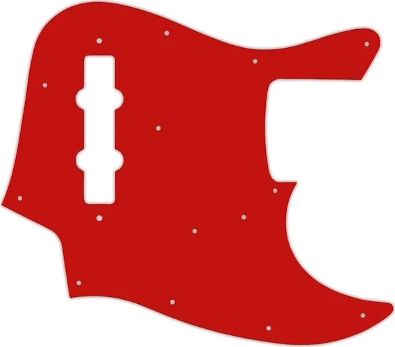 WD Custom Pickguard For Fender Made In Japan Jazz Bass #07 Red/White/Red
