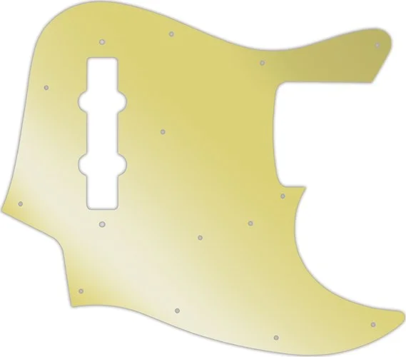 WD Custom Pickguard For Fender Made In Japan Jazz Bass #10GD Gold Mirror