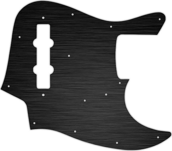 WD Custom Pickguard For Fender Made In Japan Jazz Bass #27T Simulated Black Anodized Thin
