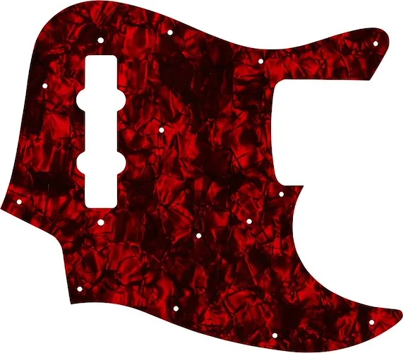 WD Custom Pickguard For Fender Made In Japan Jazz Bass #28DRP Dark Red Pearl/Black/White/Black