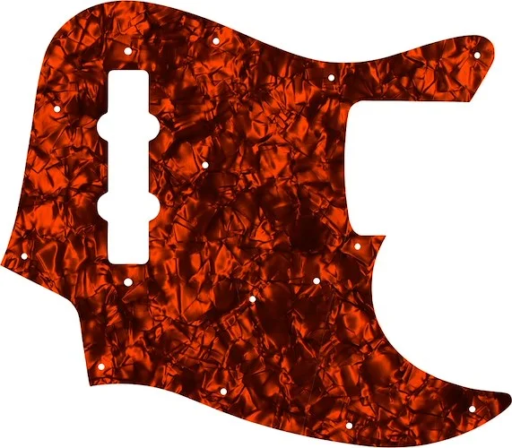 WD Custom Pickguard For Fender Made In Japan Jazz Bass #28OP Orange Pearl/Black/White/Black
