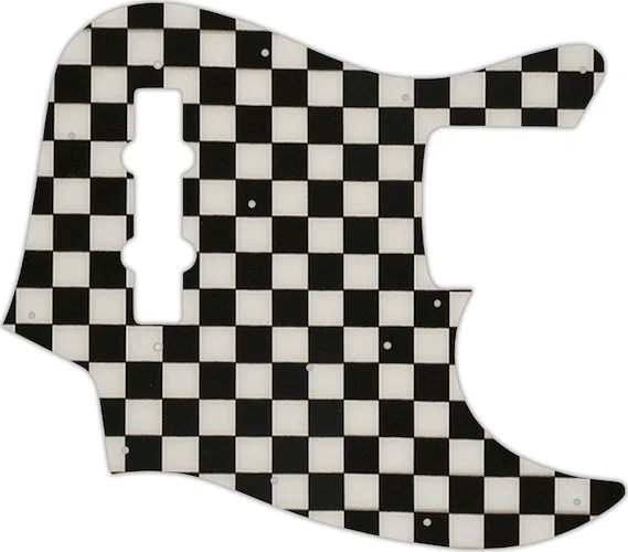 WD Custom Pickguard For Fender Made In Japan Jazz Bass #CK01 Checkerboard Graphic