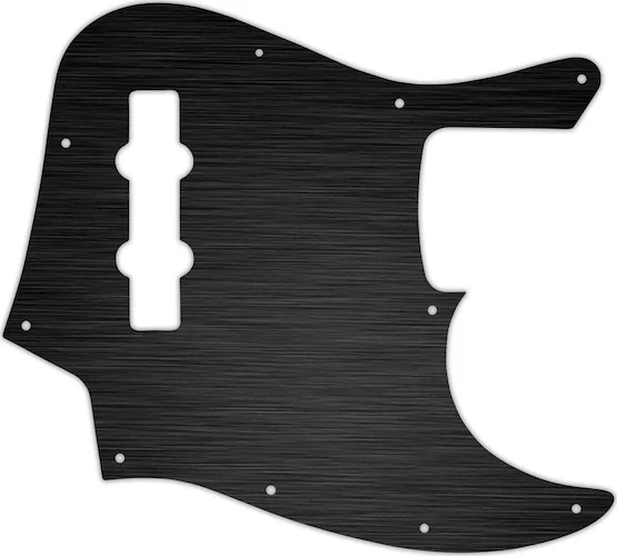 WD Custom Pickguard For Fender Made In Mexico Jazz Bass #27T Simulated Black Anodized Thin