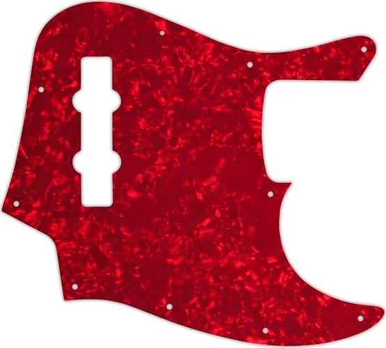 WD Custom Pickguard For Fender Made In Mexico Jazz Bass #28R Red Pearl/White/Black/White