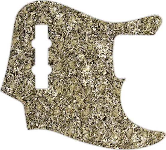 WD Custom Pickguard For Fender Made In Mexico Jazz Bass #31 Snakeskin