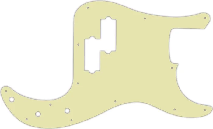 WD Custom Pickguard For Fender Made In Mexico Standard Precision Bass #34S Mint Green Solid