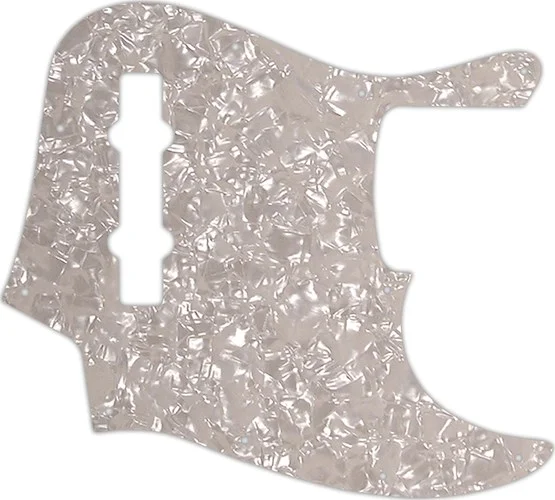 WD Custom Pickguard For Fender Made In Mexico 5 String Jazz Bass #28A Aged Pearl/White/Black/White