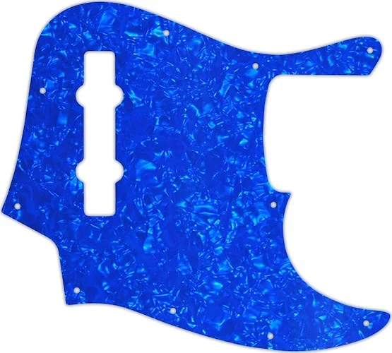 WD Custom Pickguard For Fender Made In Mexico 5 String Jazz Bass #28BU Blue Pearl/White/Black/White