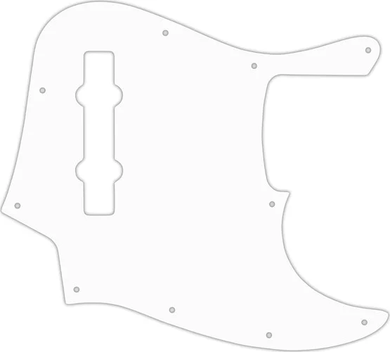 WD Custom Pickguard For Fender Made In Mexico 5 String Jazz Bass #02M White Matte