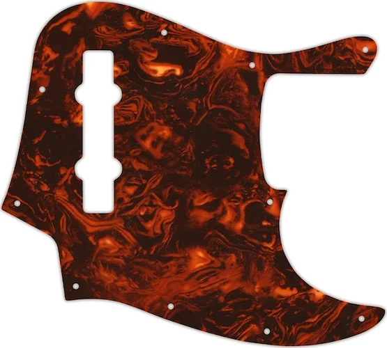 WD Custom Pickguard For Fender Made In Mexico 5 String Jazz Bass #05F Faux Tortiose