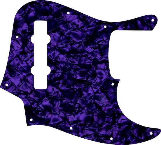 WD Custom Pickguard For Fender Made In Mexico 5 String Jazz Bass #28PR Purple Pearl
